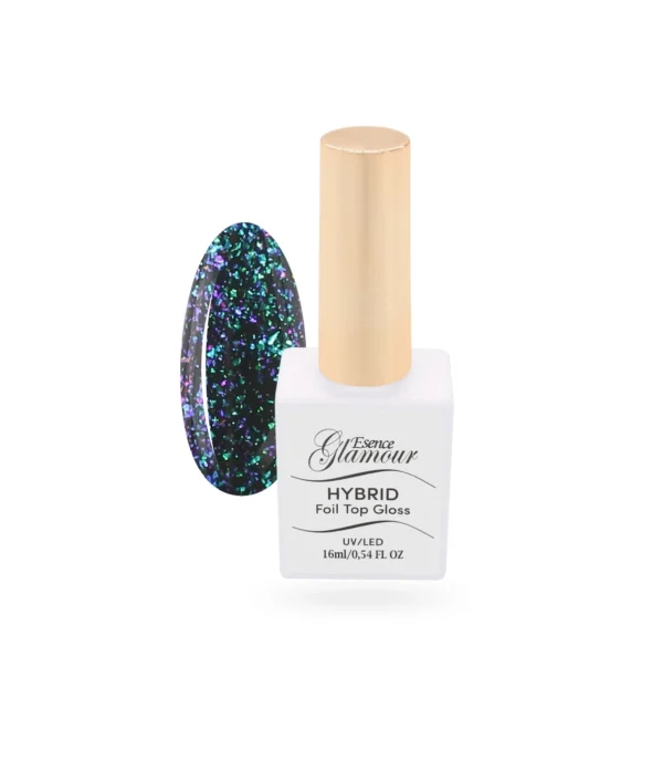 Top coat 02 | Top Gloss Foil 02 No Wipe | Esence Glamour