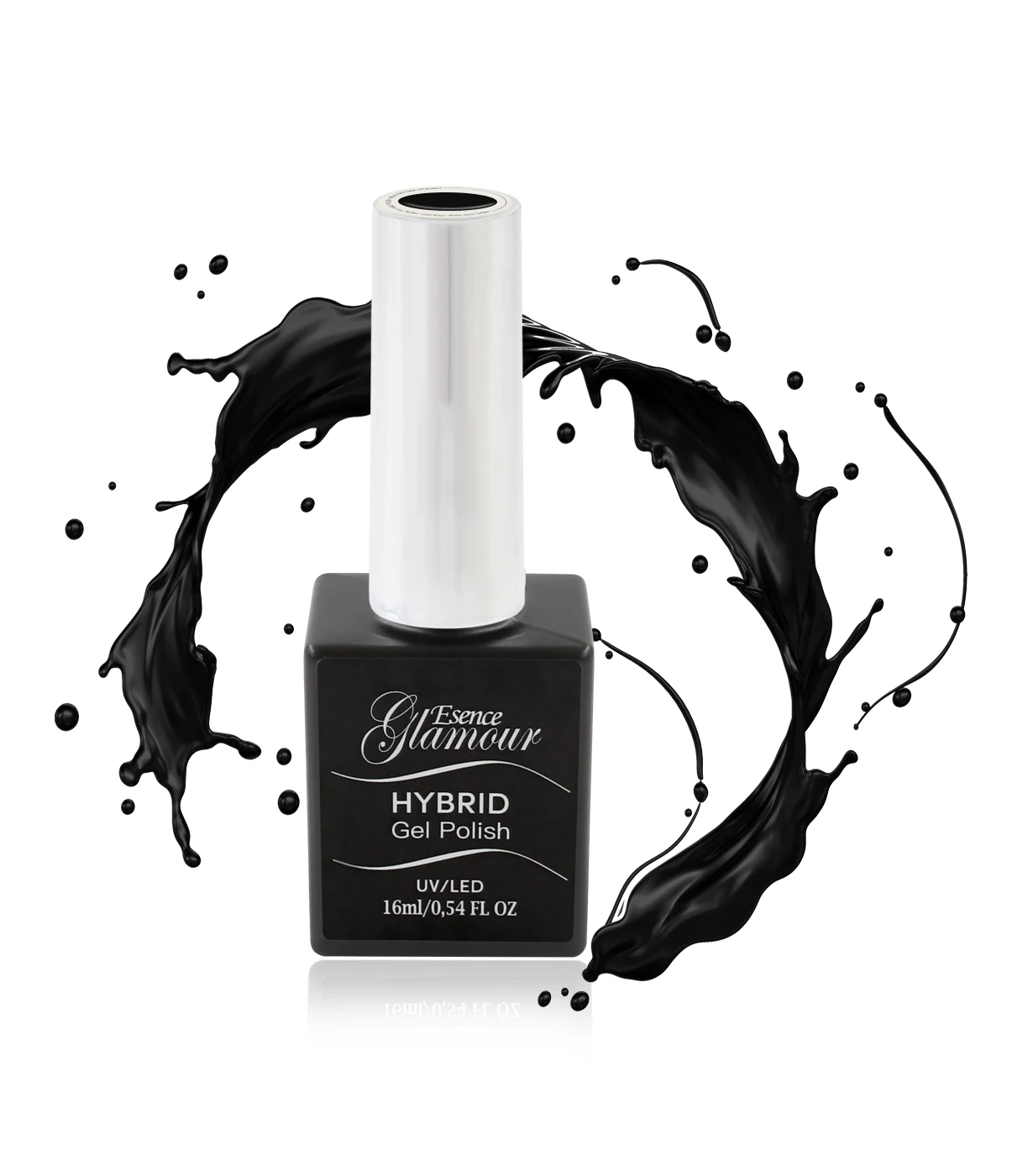 Lakier Hybrydowy czarny - Hybrid Gel Polish 038 | Esence Glamour