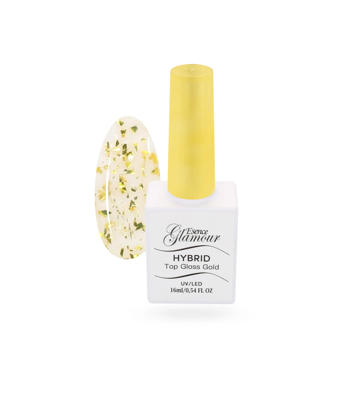 Top Coat Gold | Top Gloss No Wipe - utwardzacz | Esence Glamour